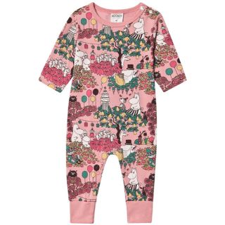 ベビーギャップ(babyGAP)のムーミンカバーオール80cm長袖新品未使用タグ付きピンク(カバーオール)