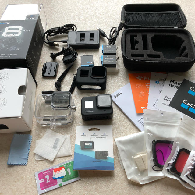 gopro hero8 美品 アクセサリー多数 - コンパクトデジタルカメラ