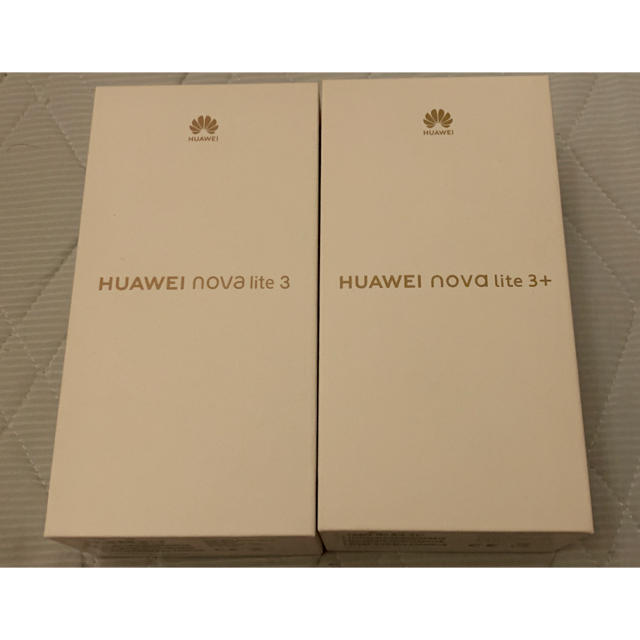 HUAWEI nova lite 3+ ブラック　nova lite 3 レッド