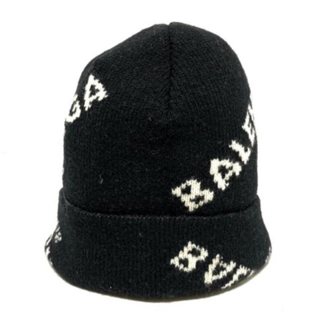 BALENCIAGA(バレンシアガ) ニット帽 黒×白 名作