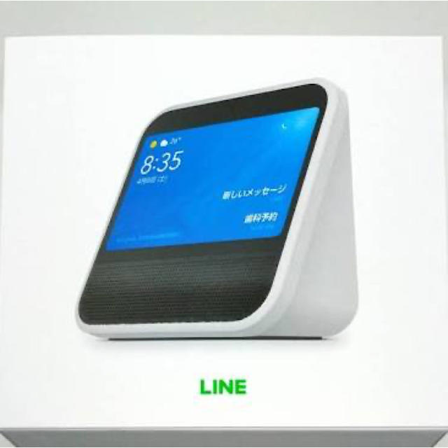 新品 Clova desk クローバーデスク ホワイト LINE ライン画面付きスマートスピーカー
