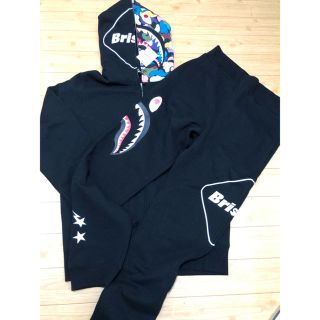 エフシーアールビー(F.C.R.B.)の激レアコラボ品 BAPE✖️FCRB SHARK SWEAT セットアップ(スウェット)