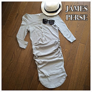 ジェームスパース(JAMES PERSE)のJAMES PERSE♡七分ワンピ♡0(ひざ丈ワンピース)