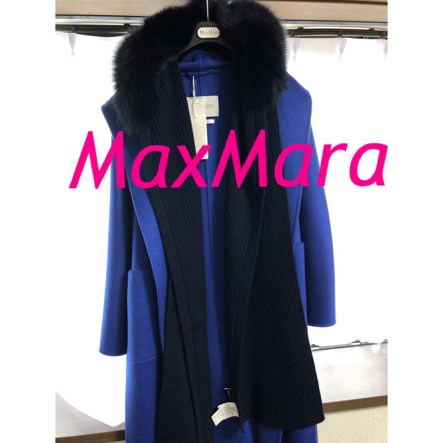 Max Mara(マックスマーラ)の★MaxMara★マックスマーラ　今期　ファー　フード　マフラー　ショール レディースのファッション小物(マフラー/ショール)の商品写真