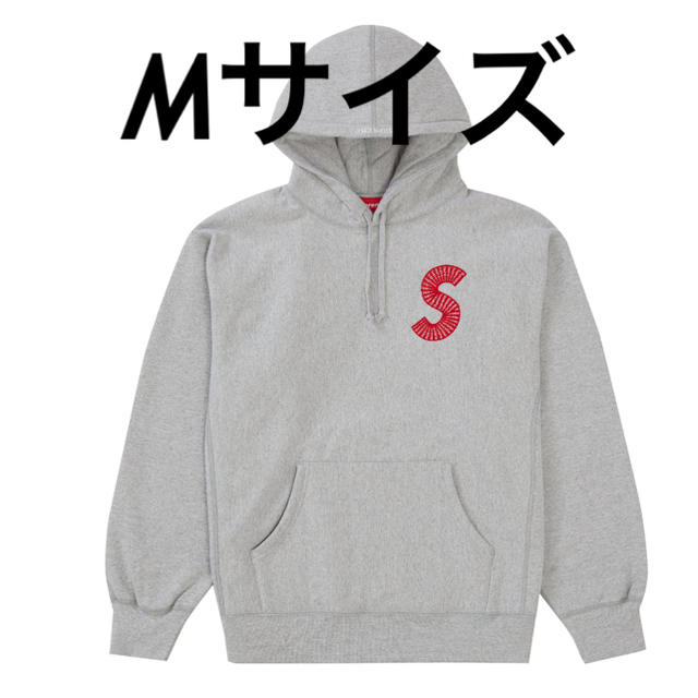Supreme S Logo Hooded Sweatshirt Grey M | che.ir