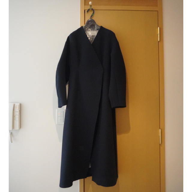 ENFOLD(エンフォルド)のエンフォルド　ブラックコート　検)ドゥロワー　ブラミンク レディースのジャケット/アウター(ロングコート)の商品写真