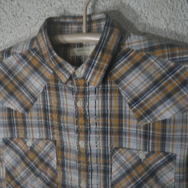 BROWNY(ブラウニー)のo1489 ブラウニー　長袖　チェック　ウエスタン　デザイン　シャツ メンズのトップス(シャツ)の商品写真