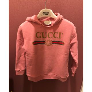 グッチ(Gucci)のGUCCI 正規品 36m パーカー pink(ジャケット/上着)