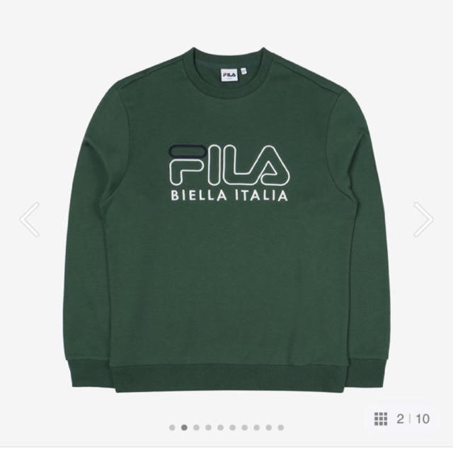 防弾少年団(BTS) - BTS FILA グク テテ 着用 3Dロゴ トレーナー 新品の