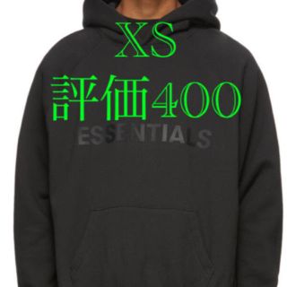 フィアオブゴッド(FEAR OF GOD)のお値引き不可　FOG essentials フーディ　XSサイズ　ブラック(パーカー)