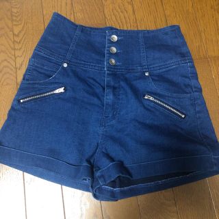 ヘザー(heather)のハイウエストデニムショートパンツ(ショートパンツ)