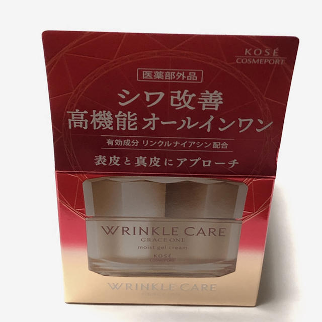 KOSE(コーセー)の新品、未使用！グレイス ワン リンクルケア モイストジェルクリーム(100g) コスメ/美容のスキンケア/基礎化粧品(オールインワン化粧品)の商品写真