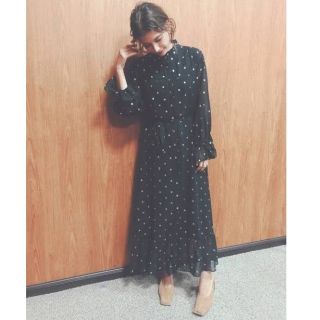 アメリヴィンテージ AMERI SPARKLE DOT DRESS