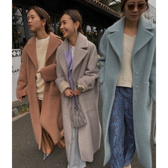 Ameri VINTAGE(アメリヴィンテージ)のアメリビンテージ　BLANKET LIKE FAKE MOUTON COAT レディースのジャケット/アウター(ムートンコート)の商品写真