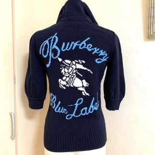 バーバリーブルーレーベル(BURBERRY BLUE LABEL)の専用です！BURBERRY バーバリーブルーレーベル　フルジップパーカー　5分袖(ニット/セーター)