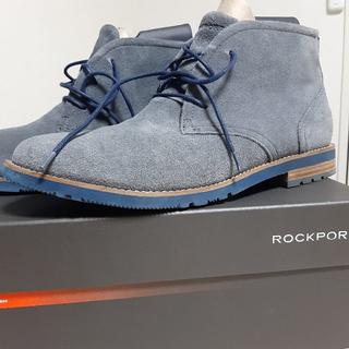 ロックポート(ROCKPORT)のROCKPORT チャッカブーツ ブルー 27.5cm(ブーツ)