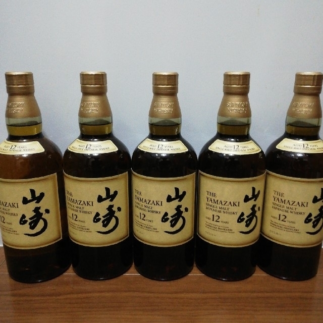 サントリー　山崎　12年　700ml　５本セット　新品未開栓品食品/飲料/酒