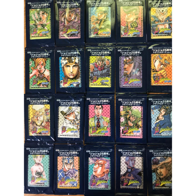 ジョジョ25周年　メモリアルカード　２０枚セット エンタメ/ホビーのアニメグッズ(カード)の商品写真