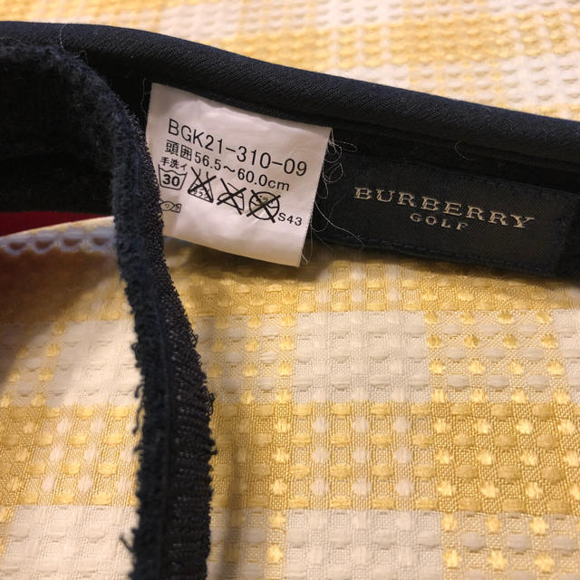 BURBERRY(バーバリー)のBURBERRY GOLF サンバイザー(レディース) スポーツ/アウトドアのゴルフ(その他)の商品写真