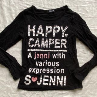 ジェニィ(JENNI)のシスタージェニィ　黒　長袖　カットソー　130 ロンT(Tシャツ/カットソー)