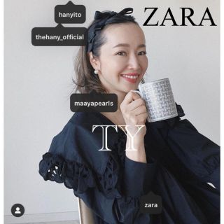 ザラ(ZARA)の完売品 ピーターパン襟 丸襟 ワンピース ドレス フリル カットワーク 刺繍 黒(ひざ丈ワンピース)