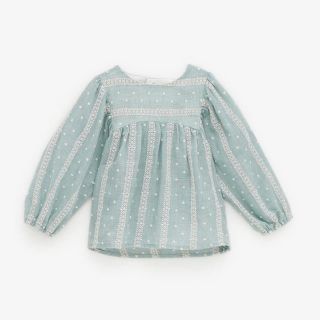 ザラキッズ(ZARA KIDS)のZARA BABY ザラ ベビー 刺繍 ブラウス シャツ(シャツ/カットソー)