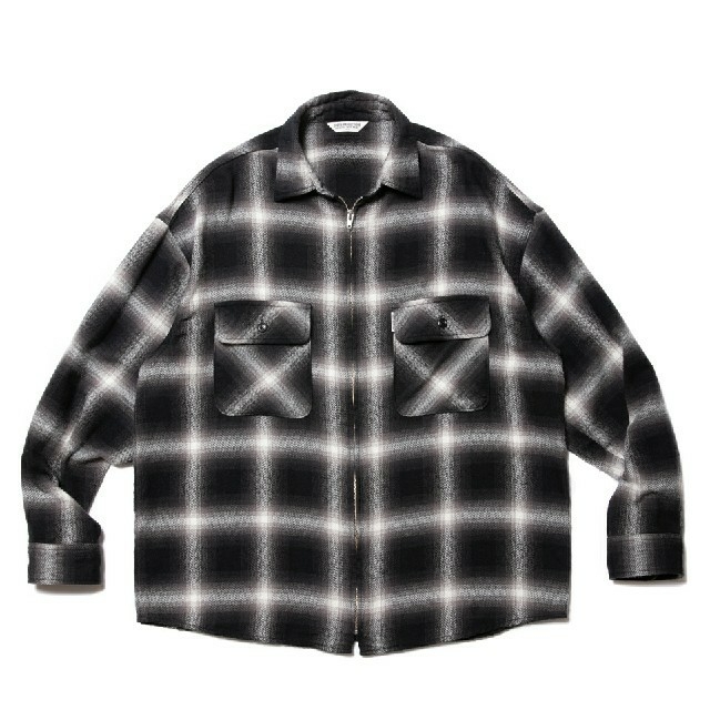 (最終値下げ) Ombre Nel Check Zip Up Shirt