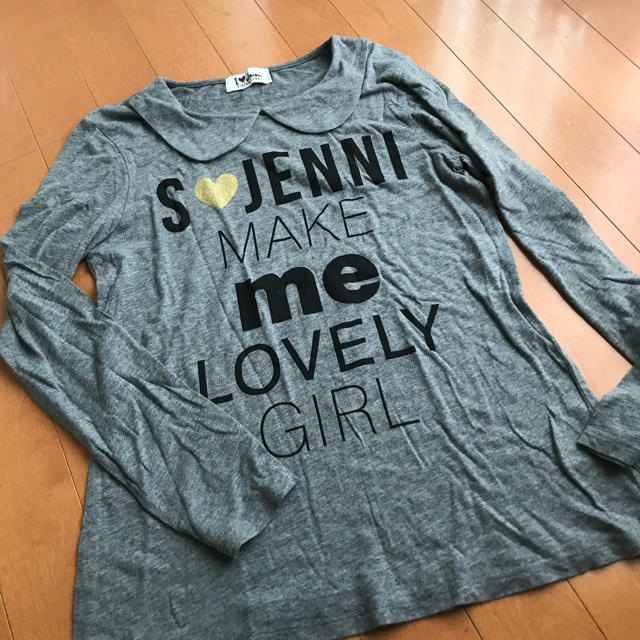 JENNI(ジェニィ)のSISTER JENNI グレー襟 カットソー キッズ/ベビー/マタニティのキッズ服女の子用(90cm~)(Tシャツ/カットソー)の商品写真