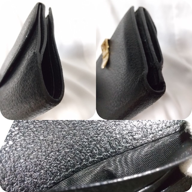 Gucci(グッチ)のGUCCI グッチ 二つ折り財布  ブラック レディースのファッション小物(財布)の商品写真