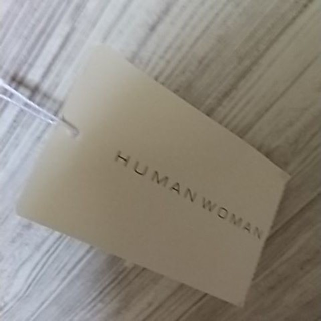 HUMAN WOMAN(ヒューマンウーマン)のHumanwoman七分袖カットソー着丈５３cm レディースのトップス(カットソー(長袖/七分))の商品写真