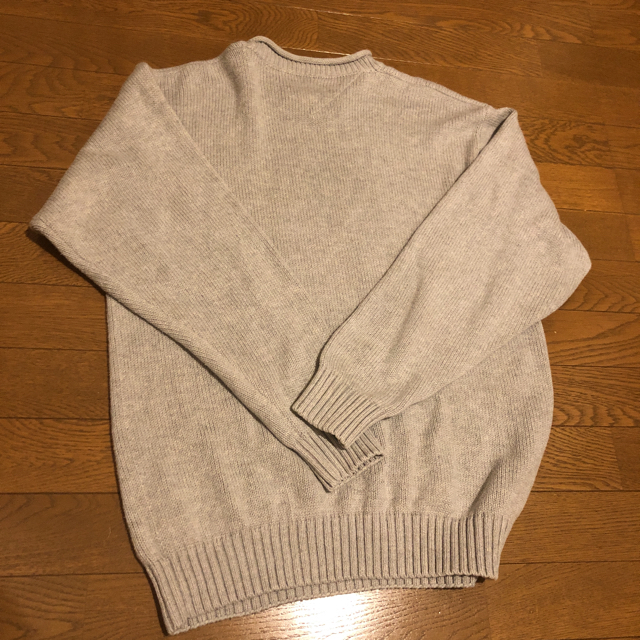 TOMMY HILFIGER(トミーヒルフィガー)の90s TOMMY HILFIGER ビッグフラッグ コットン ニット　激レア メンズのトップス(ニット/セーター)の商品写真