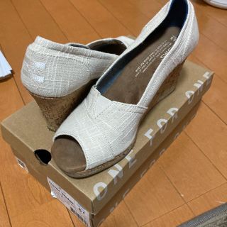 トムズ(TOMS)の処分！TOMS ウェッジウッドサンダル　23.5cm(サンダル)