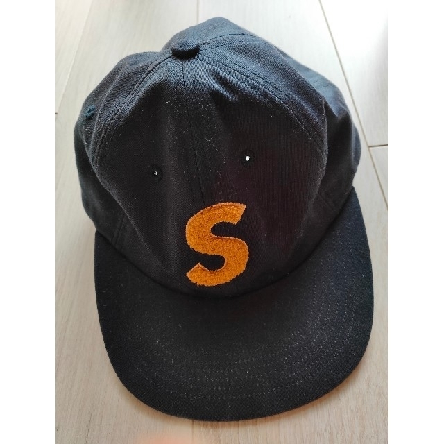 supreme S Logo キャップ 紺色