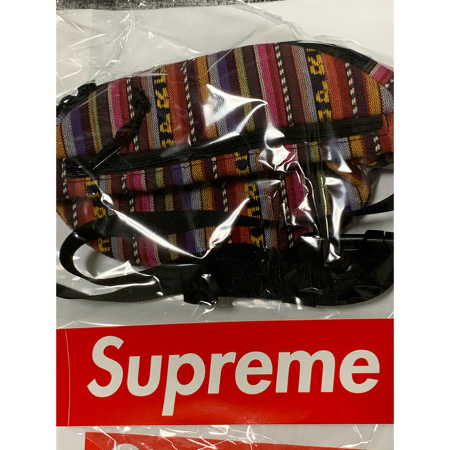 Supreme Woven Stripe Waist Bag  20S
