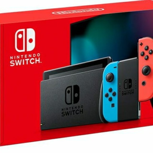 NintendoSwitch本体　ネオンレッド、ネオンブルー