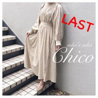 フーズフーチコ(who's who Chico)のラスト⚠️新品✨¥8690【Chico】コットン楊柳マキシワンピース(ロングワンピース/マキシワンピース)