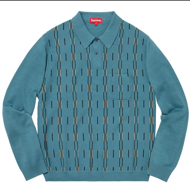 未使用】Supreme Knit Stripe L/S Polo ニット 適当な価格 30%割引 www