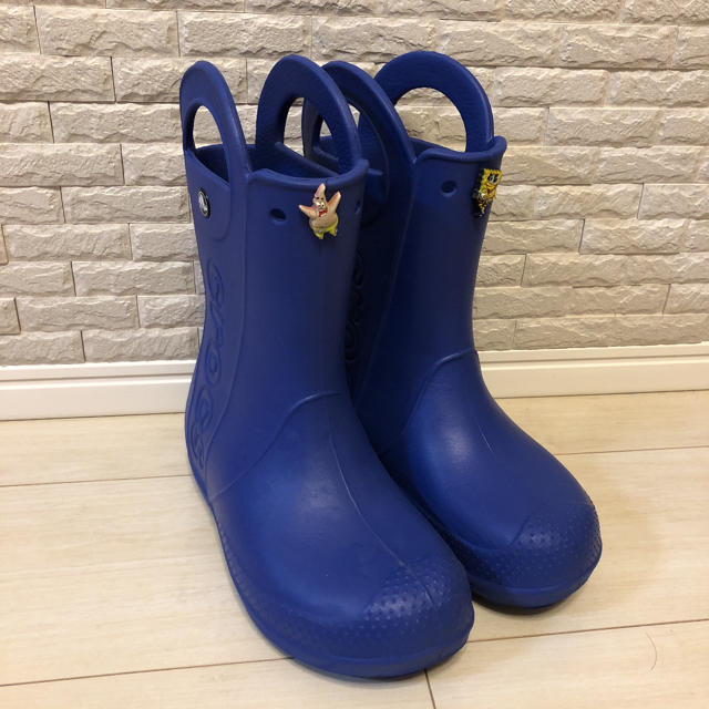 crocs(クロックス)のクロックス　キッズ長靴　J2 20cm セルリアンブルー キッズ/ベビー/マタニティのキッズ靴/シューズ(15cm~)(長靴/レインシューズ)の商品写真