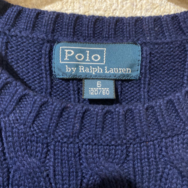 POLO RALPH LAUREN(ポロラルフローレン)のラルフローレン　綿100%セーター　120cm キッズ/ベビー/マタニティのキッズ服男の子用(90cm~)(ニット)の商品写真