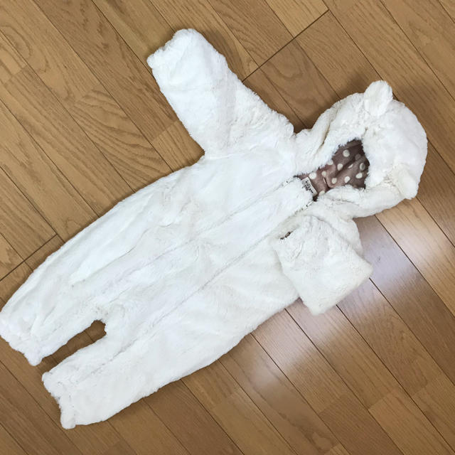 kid’s zoo(キッズズー)のキッズzoo もこもこ冬用カバーオール80cm キッズ/ベビー/マタニティのベビー服(~85cm)(ジャケット/コート)の商品写真