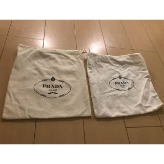 プラダ(PRADA)の★PRADA★巾着布袋★2枚★クリーム色★送料無料★(その他)