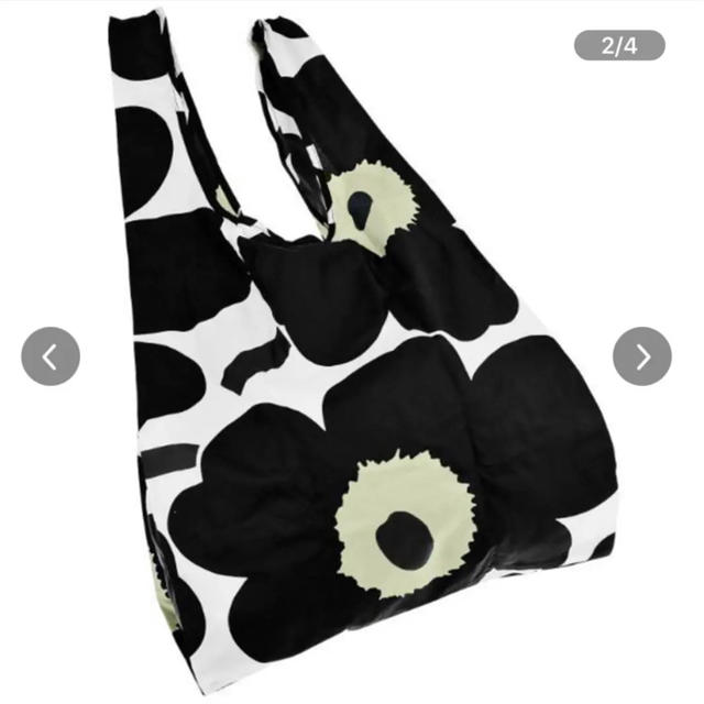 marimekko(マリメッコ)のmarimekko マリメッコ エコバッグピエニウニッコ正規品新品タグ付ブラック レディースのバッグ(エコバッグ)の商品写真