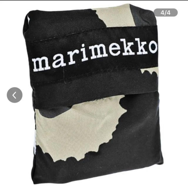 marimekko(マリメッコ)のmarimekko マリメッコ エコバッグピエニウニッコ正規品新品タグ付ブラック レディースのバッグ(エコバッグ)の商品写真