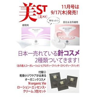 コウブンシャ(光文社)の美ST11月号付録 新品未開封(サンプル/トライアルキット)