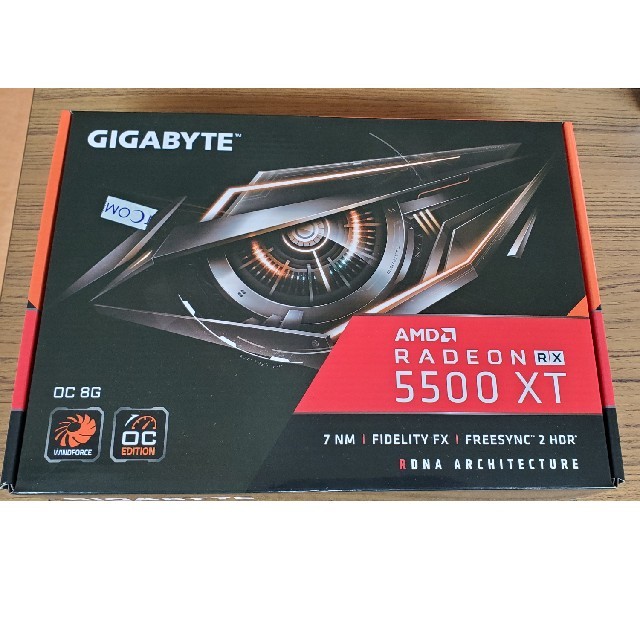 PCパーツ動作確認済み　GIGABYTE RX5500XT OC 8GB