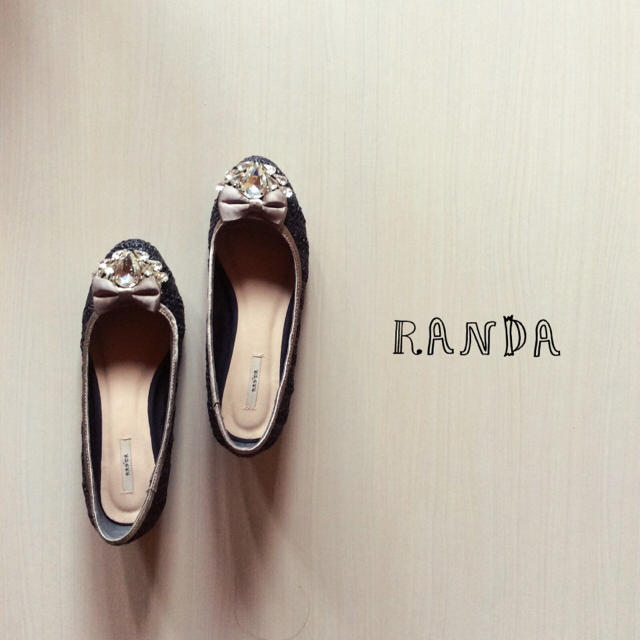 RANDA(ランダ)のRANDA ペタンコ ビジュー レディースの靴/シューズ(バレエシューズ)の商品写真