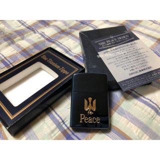 ジッポー(ZIPPO)のTHE PEACE DESIGN ZIPPO限定レアモデル(タバコグッズ)