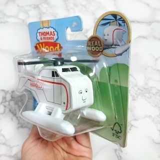 フィッシャープライス(Fisher-Price)の値下げ【新品未開封】ハロルド きかんしゃトーマス 木製レール シリーズ(電車のおもちゃ/車)