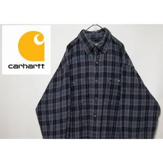 カーハート(carhartt)の192 CARHARTT カーハート 刺繍ロゴ L チェックシャツ ネルシャツ(シャツ)