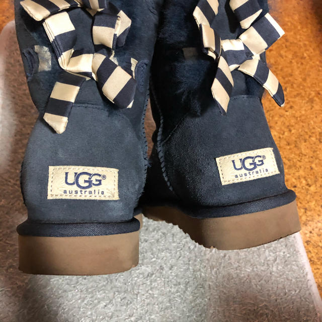 UGG ムートンブーツ リボン ネイビー 2